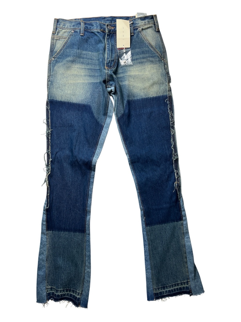 MNML Two-Tone Blue Carpenter Denim Pants